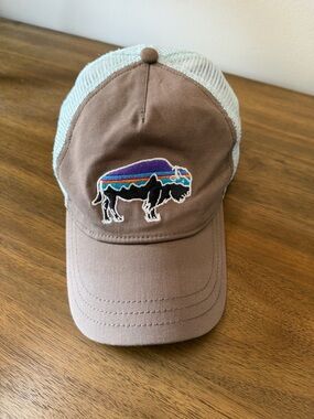 Patagonia Trucker Hat Buffalo Logo Snapback Mesh Cap